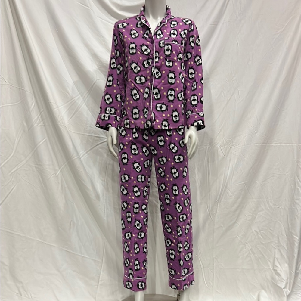 🔥 3 for $15.  Purple Penguin Flannel Pajamas